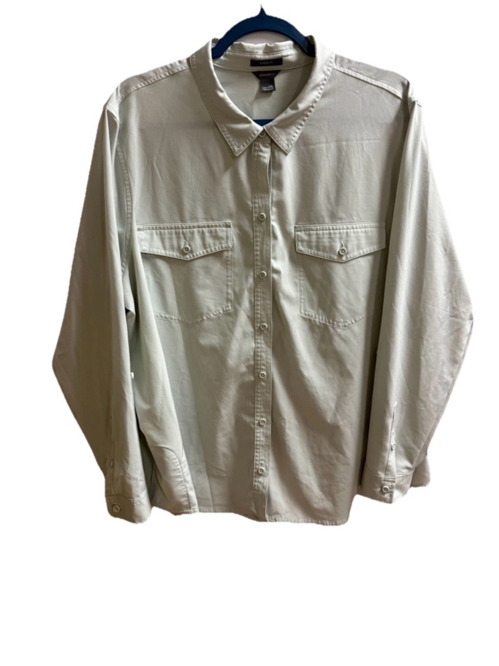 Eddie Bauer‎ Light Sage Green Button-Down Shirt